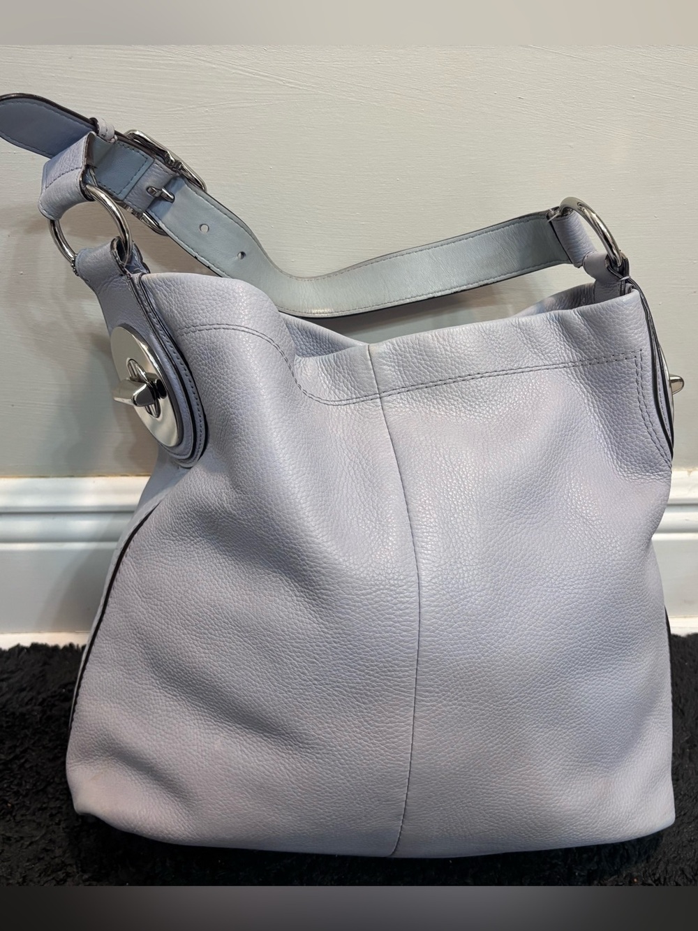 Coach Penelope Pebbled Leather Hobo Shoulder Bag